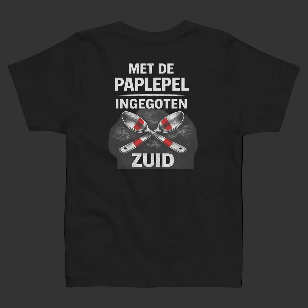 KIDS T-SHIRT MET DE PAPLEPEL INGEGOTEN